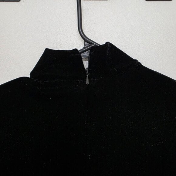 Linda Allard Ellen Tracy Women's Black Velvet Dress Size 4 - Picture 5 of 6